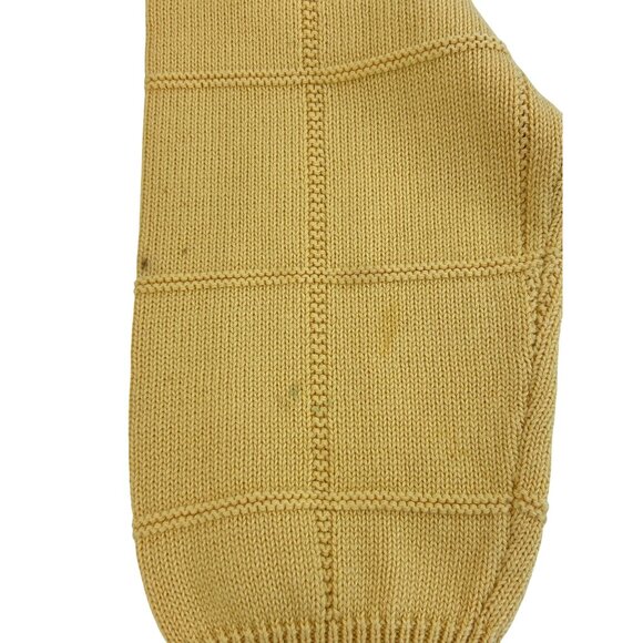 Izod Men’s Sweater M Yellow Vintage Long Sleeve Crewneck Pullover Cotton Logo - Picture 7 of 13